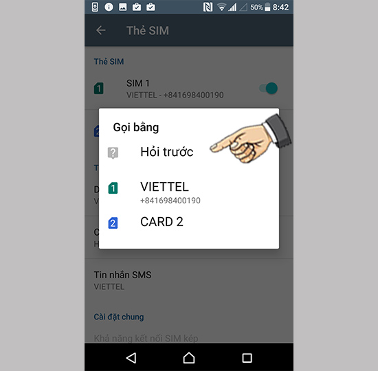 Sim cuộc gọi